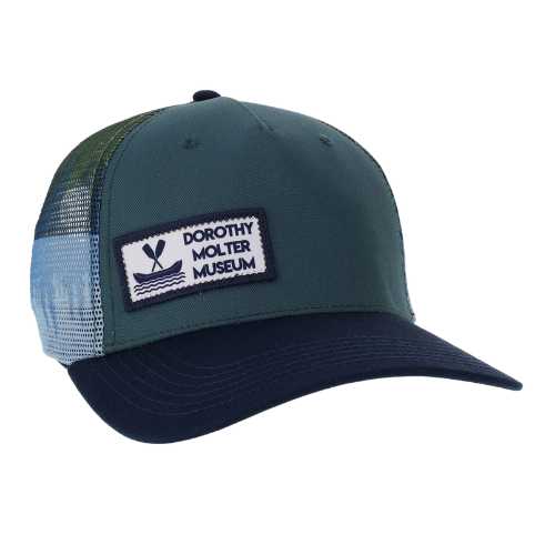 lake-moonrise-trucker-hat-dorothy-molter-museum-night-sky-design